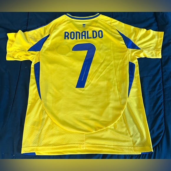 Yellow and Blue MEN'S AL NASSR Size Large - Picture 2 of 2